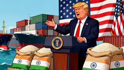 Trump threatens more tariffs on Indian rice! Why India has little to worry – and US consumers may bear the brunt